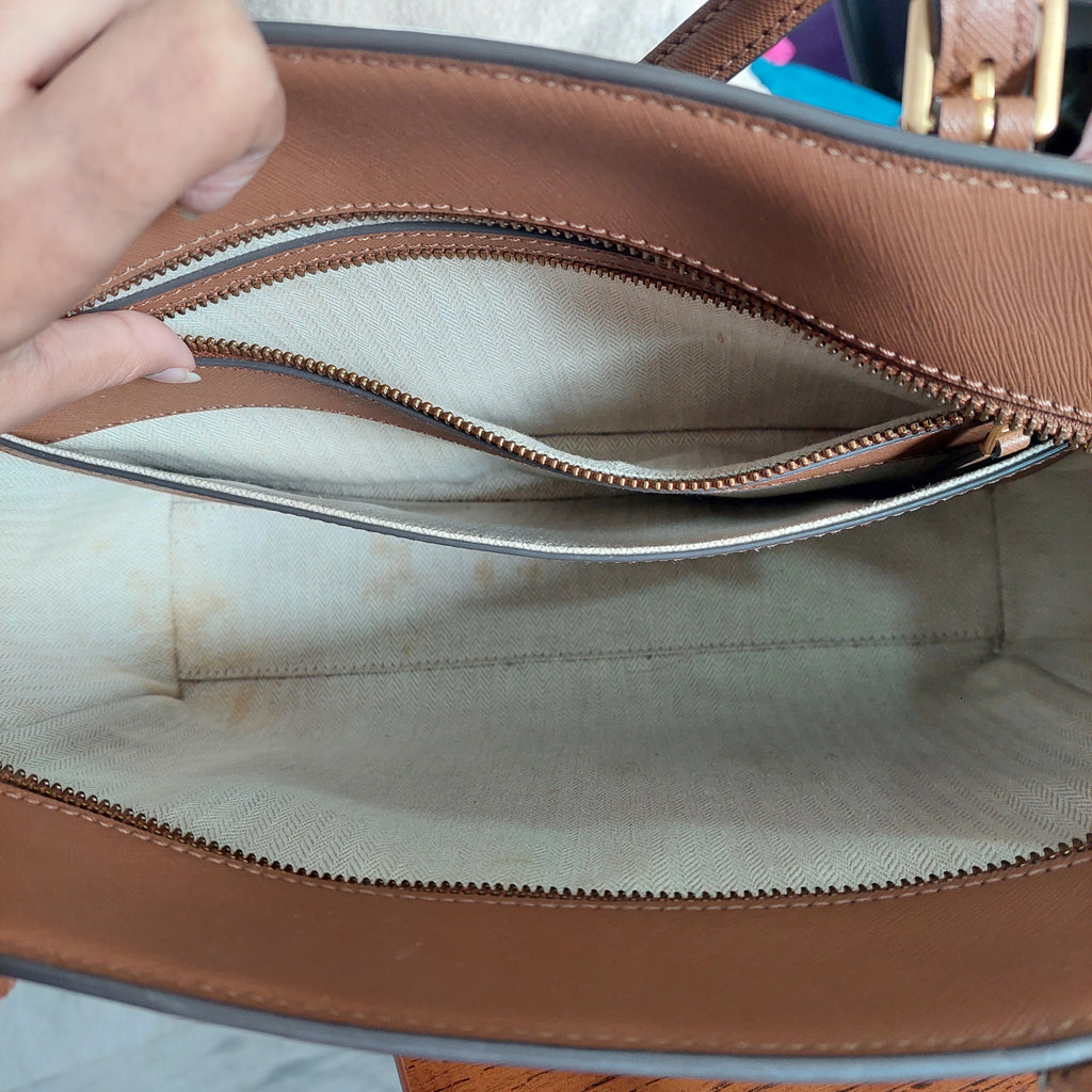 Tory Burch 'Emerson' Tan Leather Tote Bag | Pre Loved |