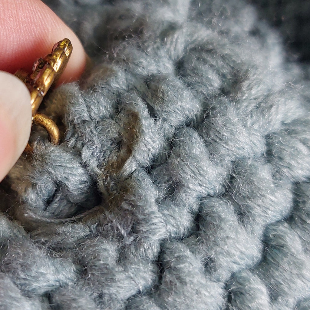 ZARA Green Sleeveless Acrylic Bejeweled Button Vest | Gently Used |