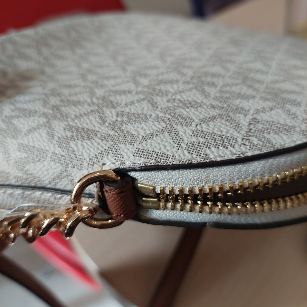 Michael Kors Vanilla Jet Set Medium Crossbody Bag | Brand New |