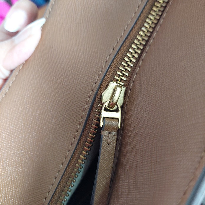 Tory Burch 'Emerson' Tan Leather Tote Bag | Pre Loved |