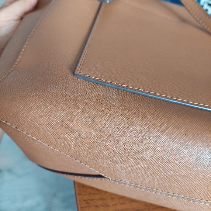 Tory Burch 'Emerson' Tan Leather Tote Bag | Pre Loved |