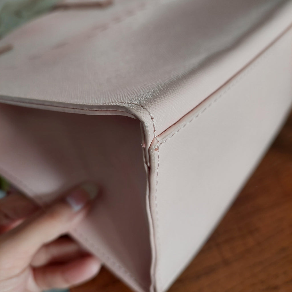 Ted Baker Pink Shopper Leatherette Small Icon Tote Bag | Gently Used |