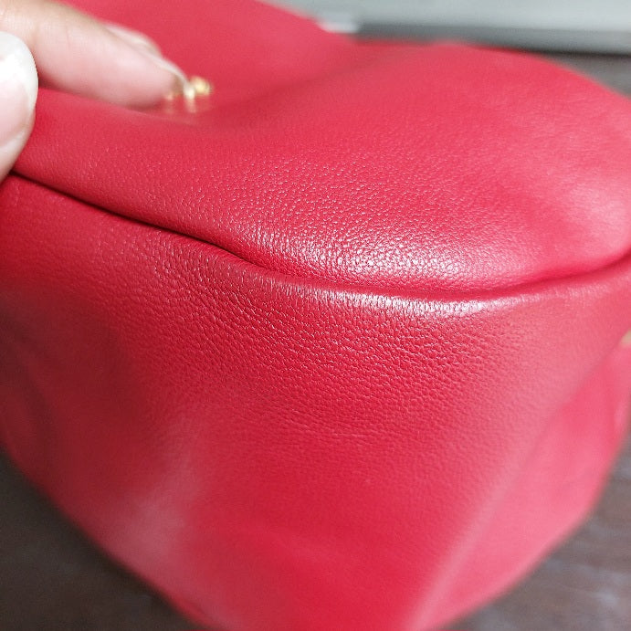 Guess Luxe Red Leatherette Bonbon Mini Crossbody Bag | Pre Loved |
