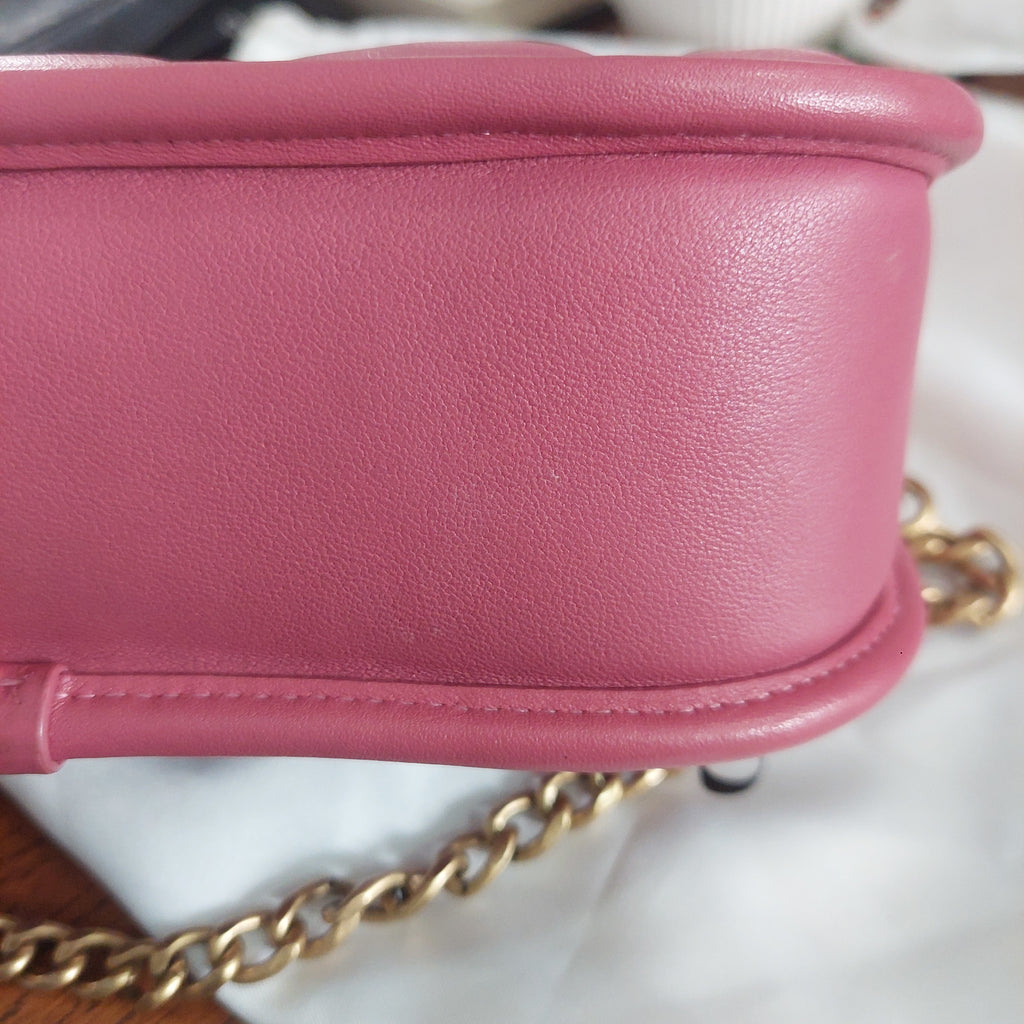 Coach Pink Quilted Leather Swinger 20 Shoulder Bag | Gently Used |