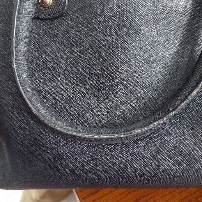 Michael Kors Black Saffiano Leather Large Satchel Bag | Pre Loved |