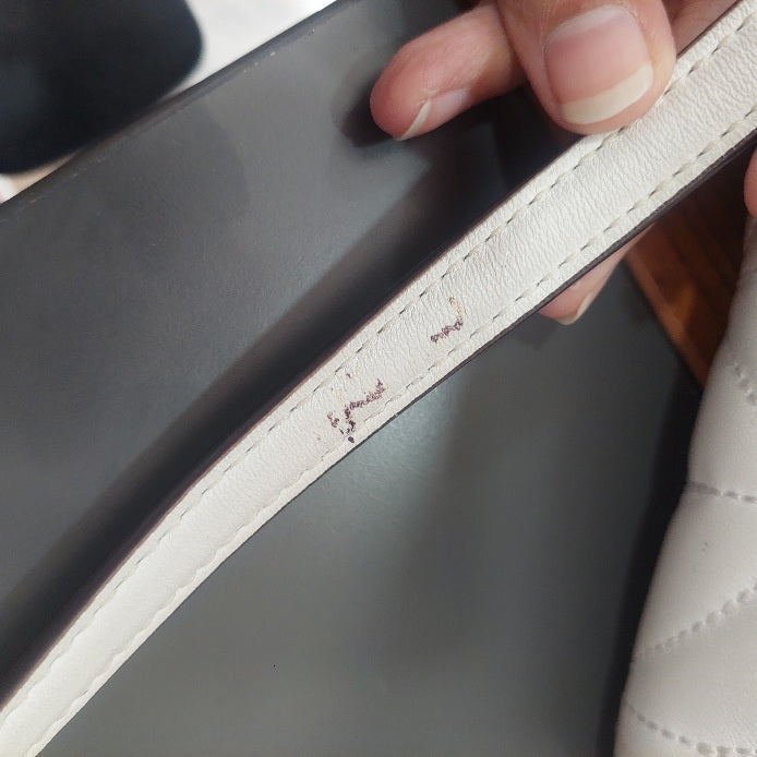 Kate Spade White Meena Leather Briar Lane Quilted Shoulder Bag | Pre Loved |