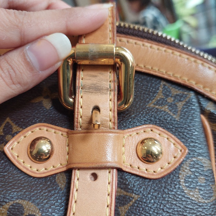 Louis Vuitton Brown Leather Monogram 'Tivoli GM' Bag | Pre Loved |