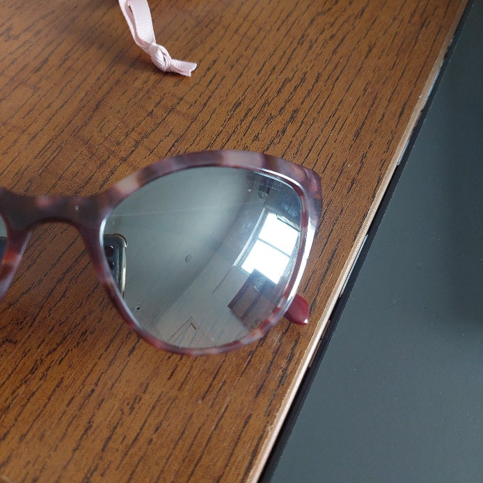 Miu Miu Pink/Purple Cat Eye Acetate Orchid Havana MU03US Sunglasses | Brand New |