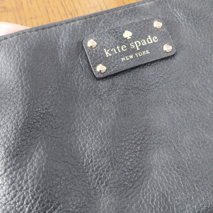 Kate Spade Black Leather 'Wellesley' Shoulder Bag | Pre Loved |