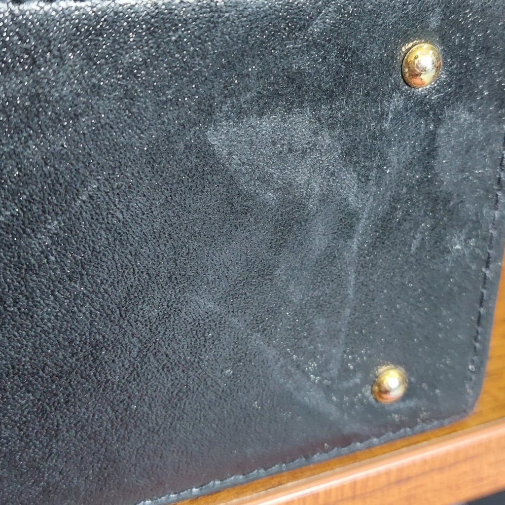 Jafferjees Black Leather Handbag | Pre Loved |