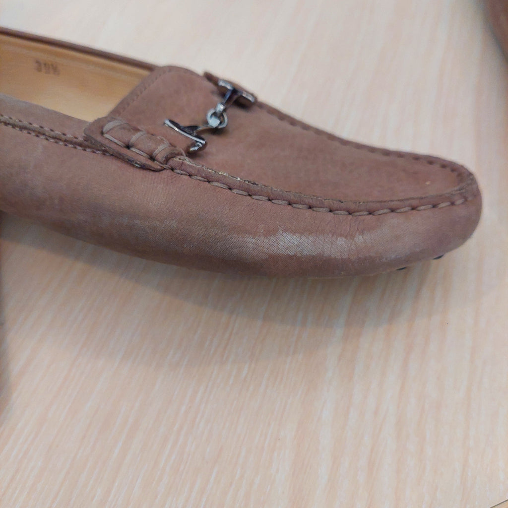 Tod's Beige Suede Loafers | Pre Loved |