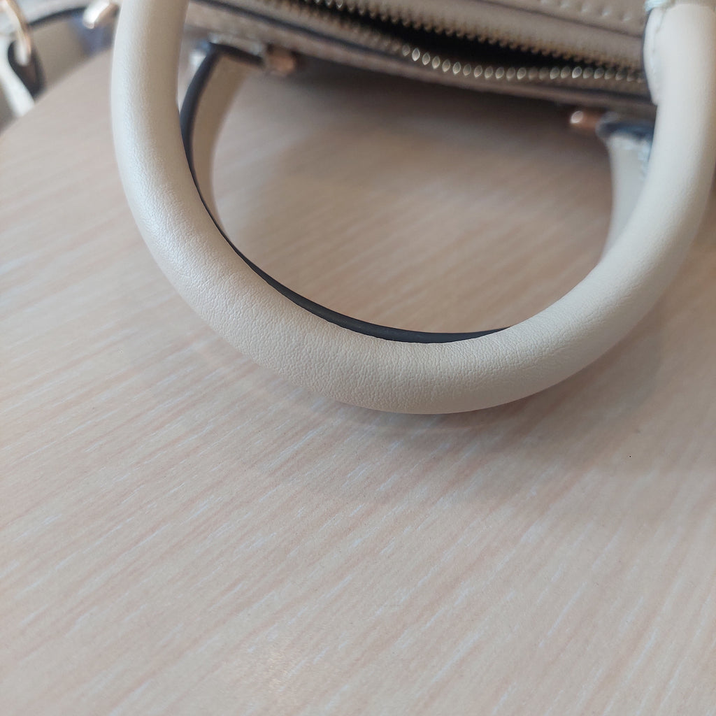 Coach Beige Signature Canvas Mini Rowan Crossbody Bag | Pre Loved |