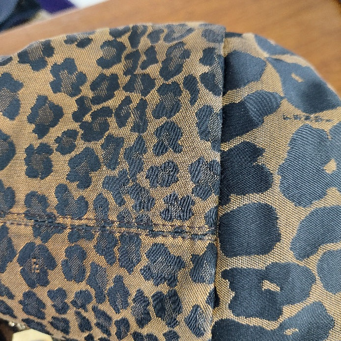 Fendi Canvas Monogram & Cheetah Print Hobo Bag | Pre Loved |