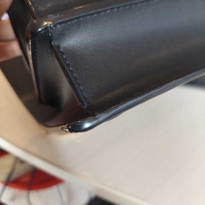 Charles & Keith Black Panelled Handle Bag | Pre Loved |