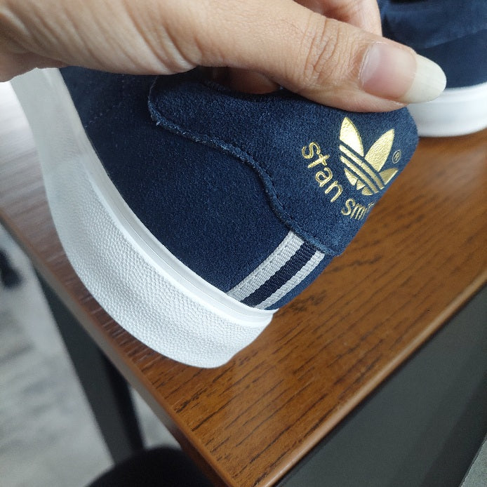 Adidas Men's Blue Suede Stan Smith VULC Sneakers | Brand New |