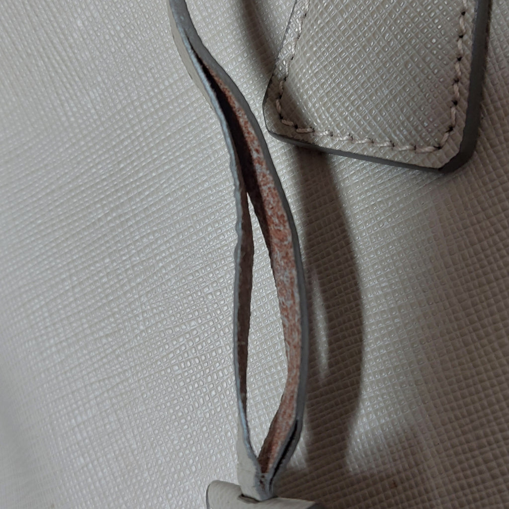 Prada Grey Saffiano Leather Large Tote Bag | Gently Used |