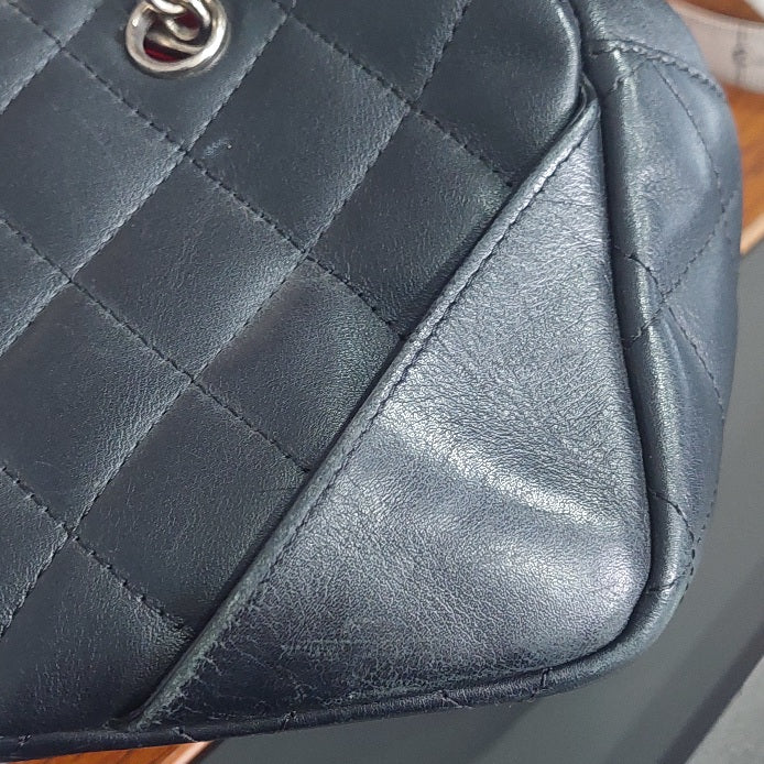 Chanel Black Calf Leather Cambon Ligne Mini Bag | Pre Loved |