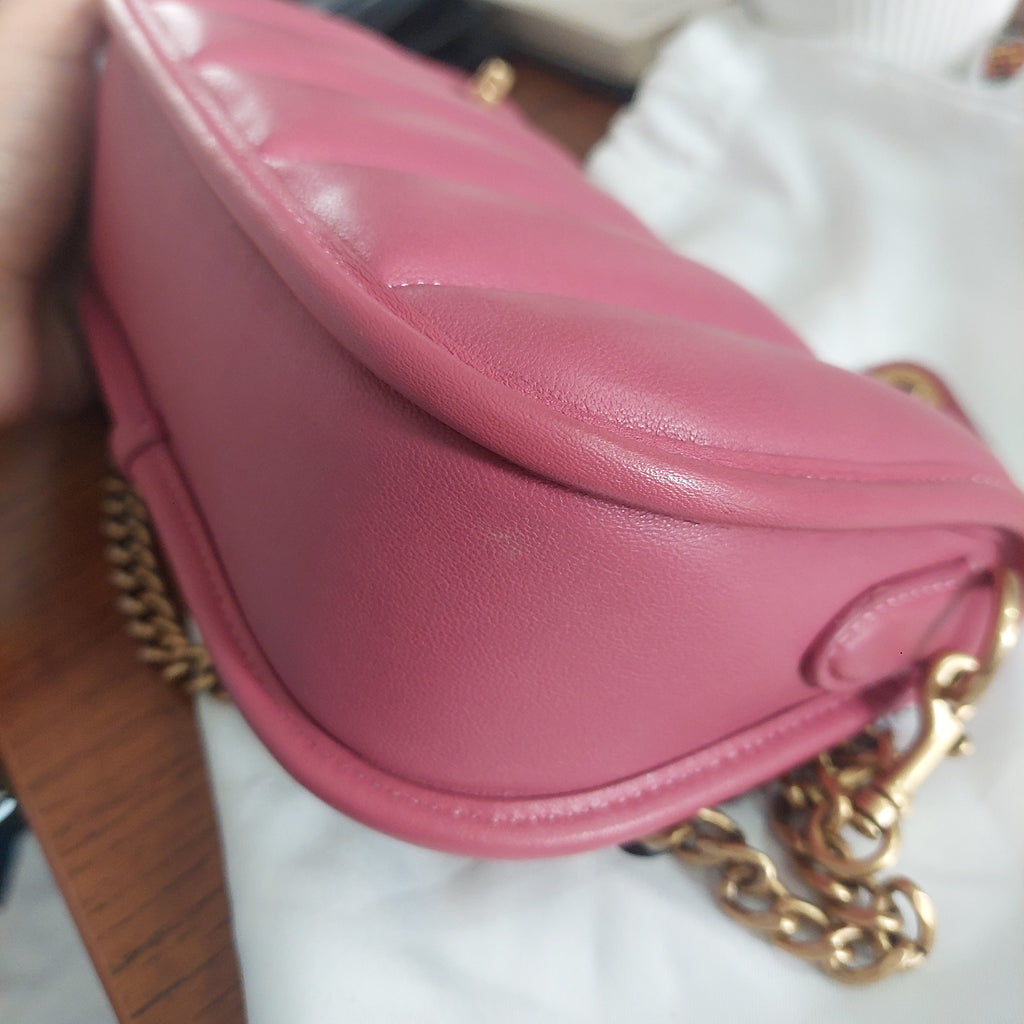 Coach Pink Quilted Leather Swinger 20 Shoulder Bag | Gently Used |