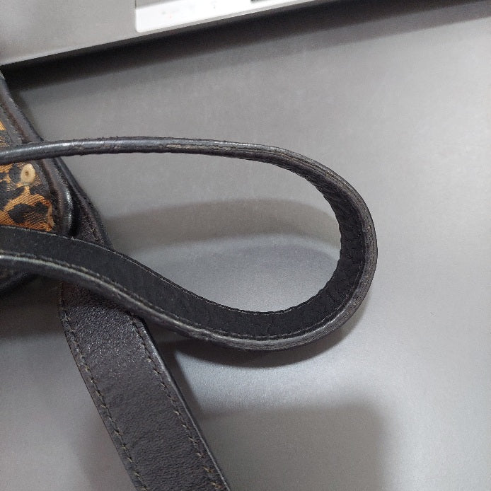 Fendi Canvas Monogram & Cheetah Print Hobo Bag | Pre Loved |