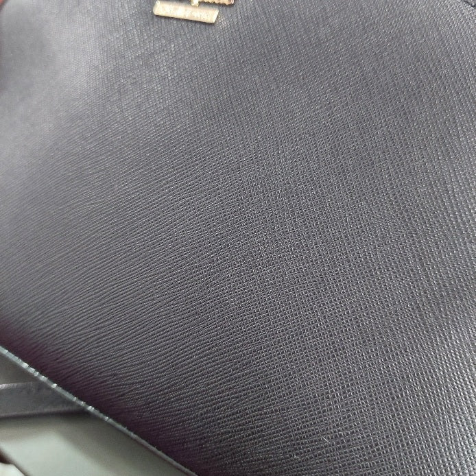 Kate Spade Black Leather Dome Crossbody Bag | Gently Used |