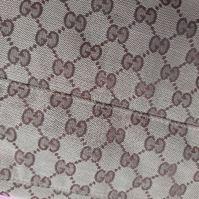 Gucci Beige Sukey Monogram Canvas With Leather Trim shoulder bag | Pre Loved |