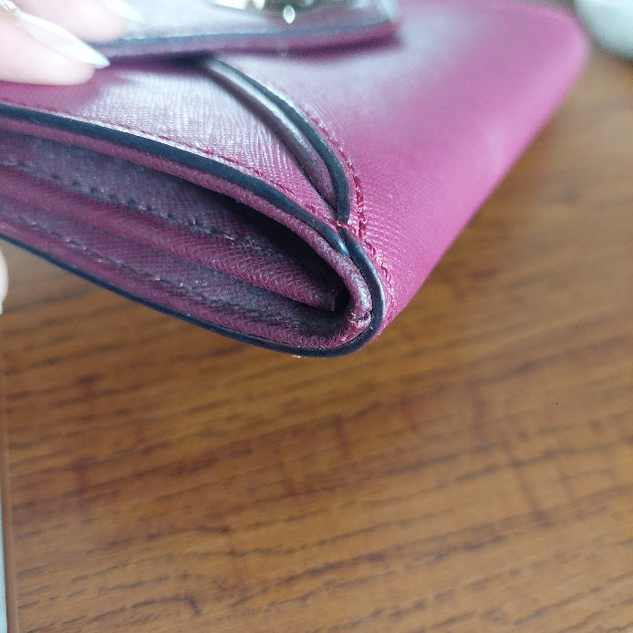 Kate Spade Burgundy Leather Wesley Place Natalie Crossbody Bag | Pre Loved |