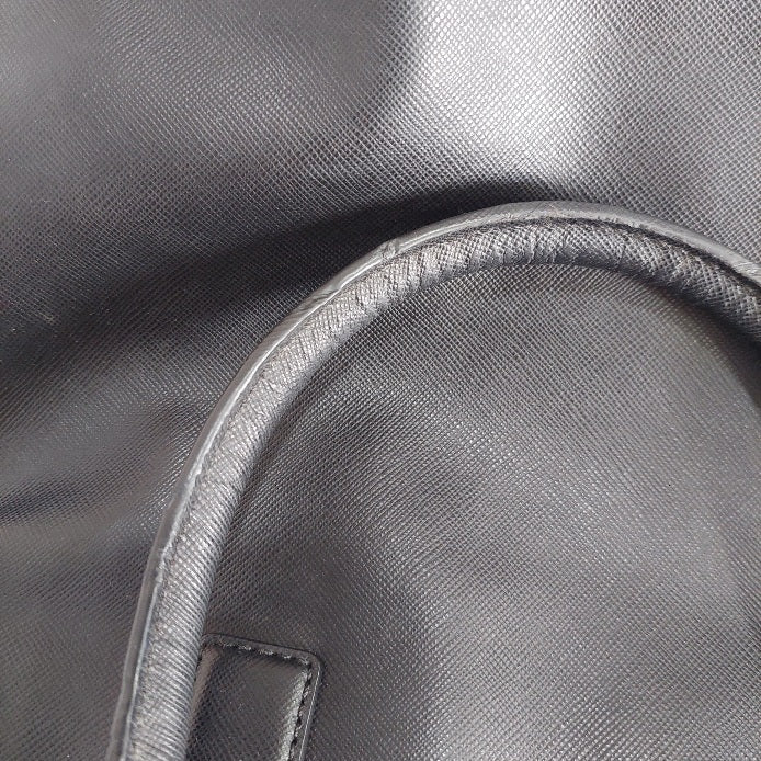 Tory Burch Black Dome Leather Satchel Bag | Pre Loved |