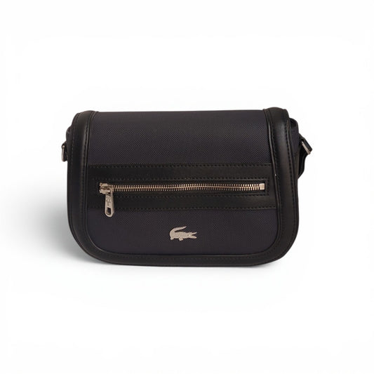 Lacoste Navy Pique Nilly Flap Crossover Bag | Gently Used |