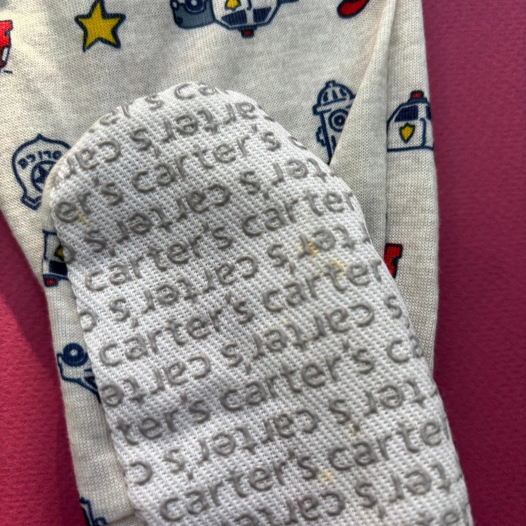 Carter Light Grey 'Car' Romper | Brand New |