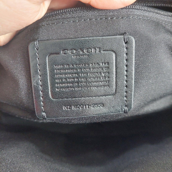 Coach Katy Signature Coated Canvas Leather Dome Handbag | Pre Loved |