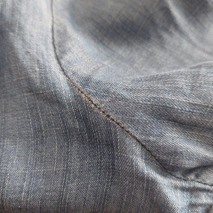 Next Blue Denim Thread Embroidered Cutwork Shirt | Pre Loved |