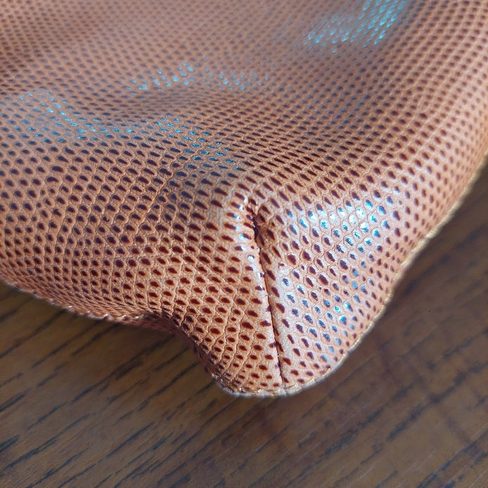 Jafferjees Orange Leather Small Shoulder Bag | Gently Used |