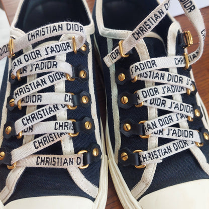 Christian Dior Walk'n'Dior Black & White Canvas Sneakers | Pre Loved |