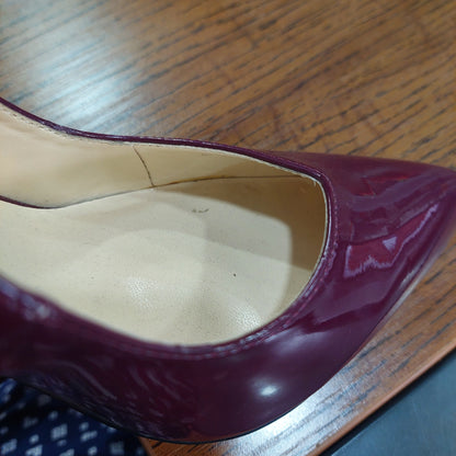 Guess Burgundy DCark Prindy Pointed Toe Pumps | Pre Loved |