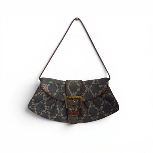 Celine Denim Paris Macadam Shoulder Bag | Gently Used |