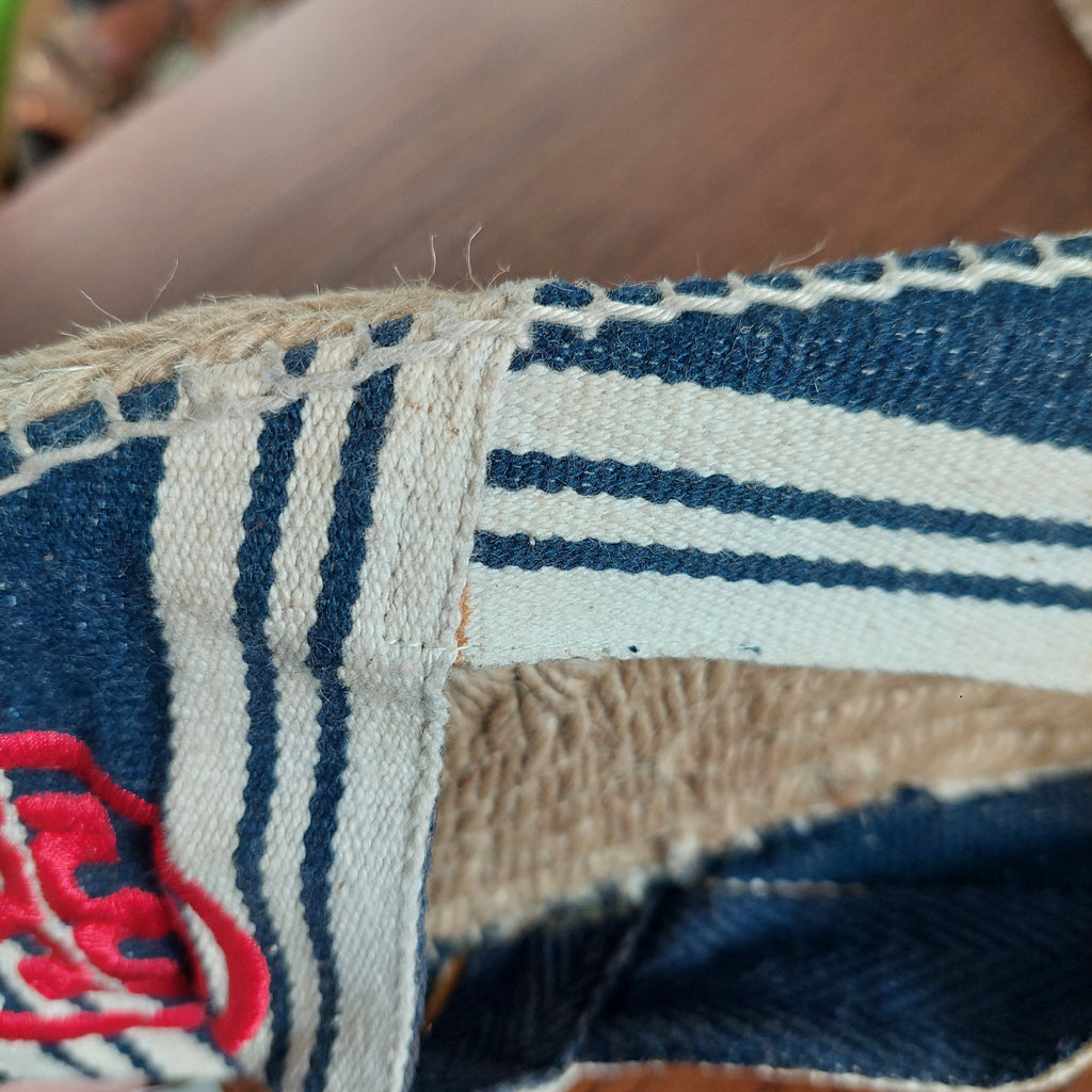 Tory Burch Red, White And Blue Espadrilles | Pre Loved |