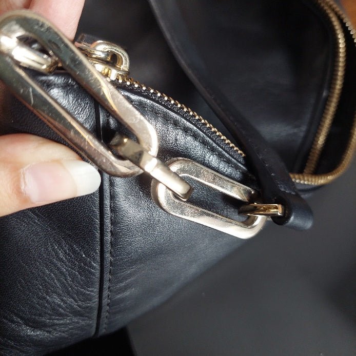 Michael Kors Black Leather Matilda Shoulder Bag | Pre Loved |