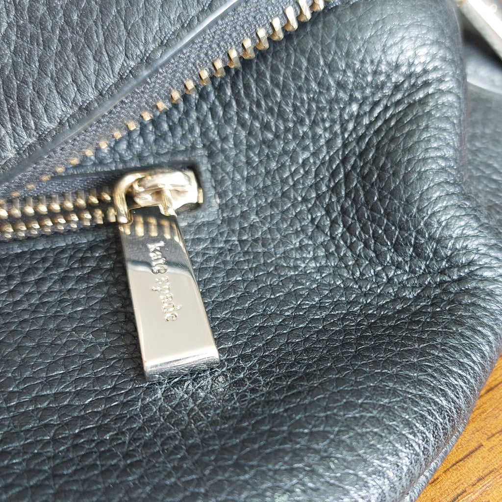 Kate Spade Black Leila Pebbled Leather Belt Bag | Gently Used |