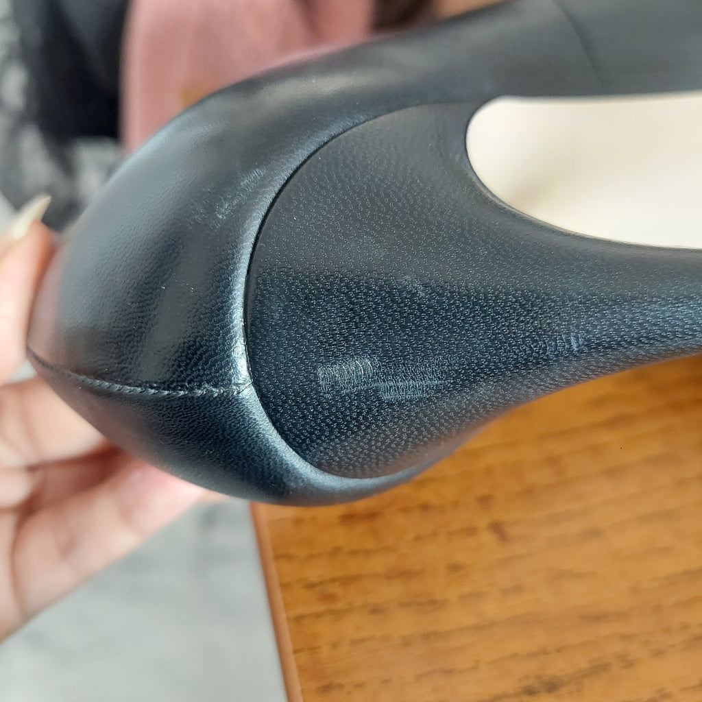 Gucci Black Leather Aneta Double Strip Pumps | Pre Loved |