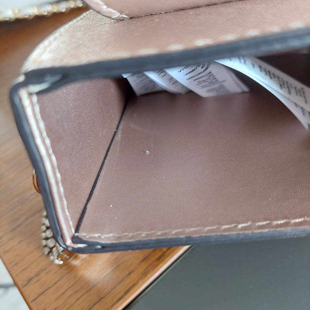 Aldo Rose Gold Metallic Zacchini Tassel Details Crossbody Bag | Pre Loved |