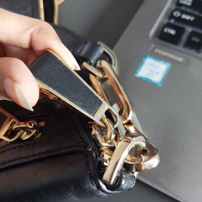 Michael Kors Black Leather Matilda Shoulder Bag | Pre Loved |