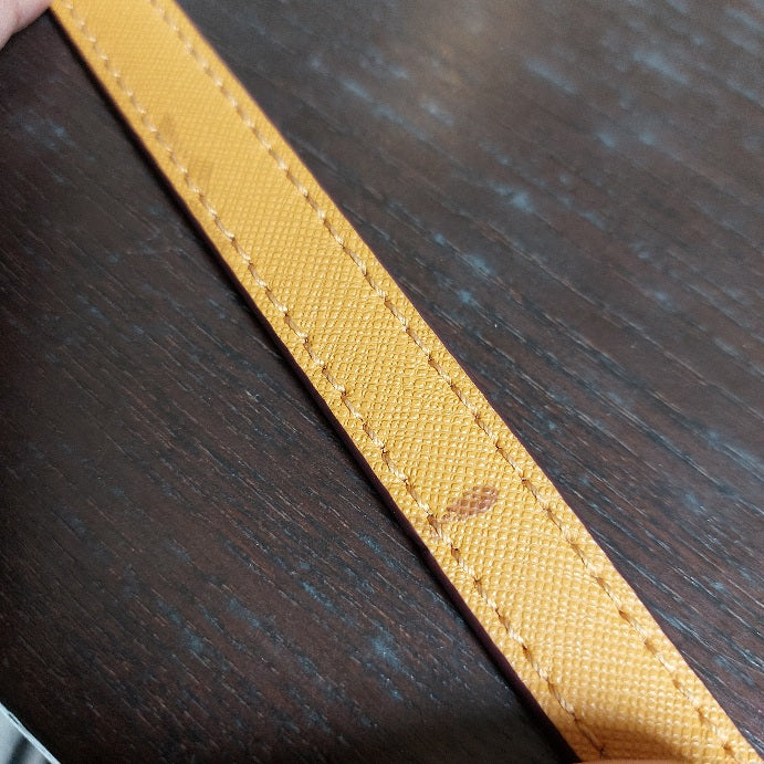 DKNY Mustard Leather Crossbody Bag | Gently Used |