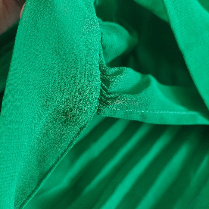 Zara Green Frill Long Dress | Gently Used |