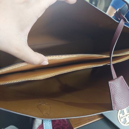 Tory Burch Blue Perry Triple Compartment Tote Bag | Gently Used |