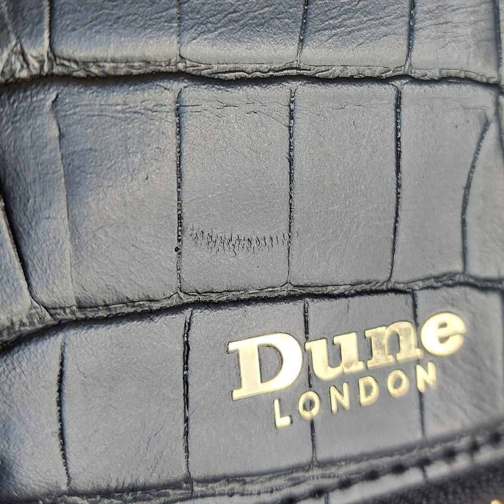 Dune Black Stanton Croc Cardholder Lanyard Wallet | Pre Loved |