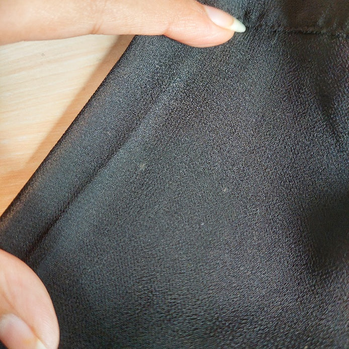Armani Exchange Black Layered Soft Collared Top | Gently Used |