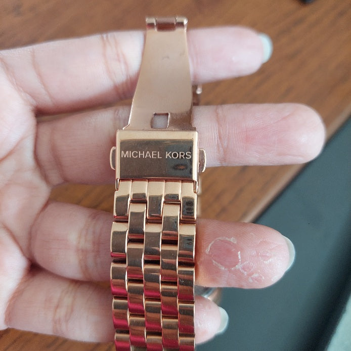 Michael Kors Gold MK 3156 Argyle Watch | Pre Loved |