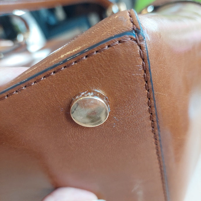 Michael Kors Tan VOYAGER Textured Tote Bag | Gently Used |