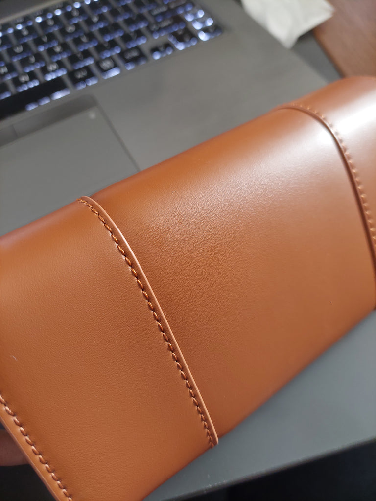 Karl Lagerfeld Sudan Brown Leatherette K/Stone Wallet | Brand New |