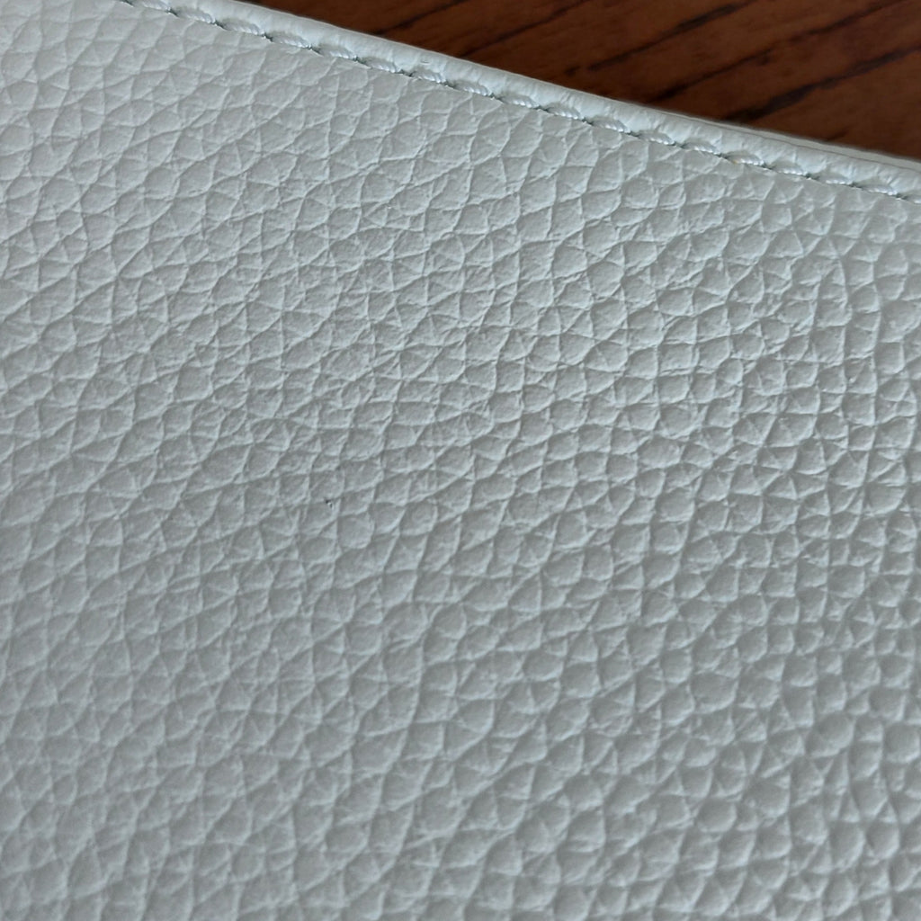 Kate Spade Bright White Ainslie Street Leather Jeweled Clutch | Gently Used |